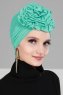 Kerstin - Turquoise Cotton Turban - Ayse Turban
