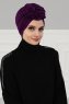 Kerstin - Purple Cotton Turban - Ayse Turban