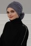 Kerstin - Grey Cotton Turban - Ayse Turban