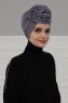 Kerstin - Grey Cotton Turban - Ayse Turban
