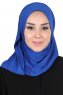 Sigrid - Blue Cotton Hijab - Ayse Turban