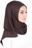 Sigrid - Brown Cotton Hijab - Ayse Turban