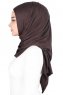 Sigrid - Brown Cotton Hijab - Ayse Turban