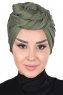 Sigrid - Khaki Cotton Hijab - Ayse Turban