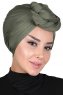 Sigrid - Khaki Cotton Hijab - Ayse Turban