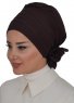 Monica - Brown Cotton Turban - Ayse Turban