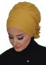 Monica - Mustard Cotton Turban - Ayse Turban