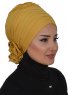 Monica - Mustard Cotton Turban - Ayse Turban