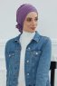 Monica - Violet Cotton Turban