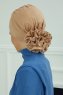 Monica - Sand Cotton Turban