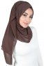 Joline - Brown Premium Chiffon Hijab