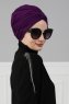 Fiona - Purple Cotton Turban - Ayse Turban