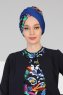 Fiona - Blue Galaxy Cotton Turban