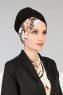 Fiona - Black Elegant Cotton Turban