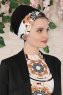 Fiona - Black Elegant Cotton Turban