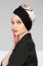 Fiona - Black Elegant Cotton Turban