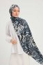 Ayten - Indigo Patterned Hijab