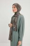 Nurgul - Taupe Patterned Hijab