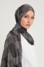 Nurgul - Black Patterned Hijab