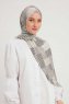 Nurgul - Light Grey Patterned Hijab