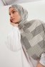 Nurgul - Light Grey Patterned Hijab