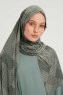 Nurgul - Green Patterned Hijab