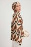 Tansu - Brown Patterned Hijab