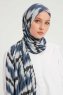 Tansu - Navy Blue Patterned Hijab