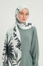 Ezmeray - Light Green Patterned Hijab