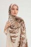Ezmeray - Taupe Patterned Hijab