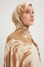 Ezmeray - Brown Patterned Hijab