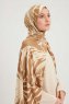 Ezmeray - Brown Patterned Hijab