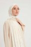 Fadime - Pearl White Patterned Hijab