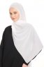 Chiffon Hijab - White
