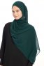 Chiffon Hijab - Dark Green