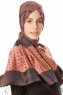 Alev - Salmon Patterned Hijab