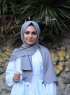 Alida - Grey Cotton Hijab - Mirach