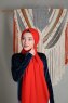 Alida - Red Cotton Hijab - Mirach