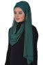 Alva - Dark Green Practical Hijab & Underscarf