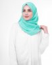 Aqua Green Turkos Georgette Hijab 5XA47c