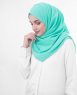 Aqua Green Turkos Georgette Hijab 5XA47d