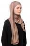 Asya - Dark Taupe Practical Viskos Hijab