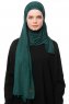 Asya - Dark Green Practical Viskos Hijab