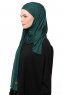 Asya - Dark Green Practical Viskos Hijab