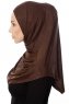 Ava - Brown One-Piece Al Amira Hijab - Ecardin