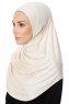 Ava - Light Beige One-Piece Al Amira Hijab - Ecardin