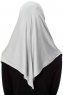 Ava - Light Grey One-Piece Al Amira Hijab - Ecardin
