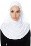 Ava - White One-Piece Al Amira Hijab - Ecardin
