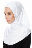 Ava - White One-Piece Al Amira Hijab - Ecardin