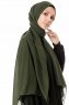 Ayla - Dark Green Chiffon Hijab